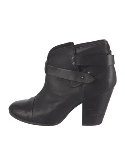 Pre-owned Rag & Bone Leather Boots In Black