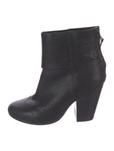 Pre-owned Rag & Bone Leather Boots In Black