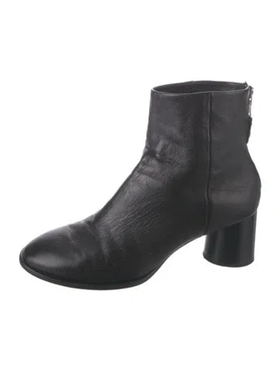 Pre-owned Rag & Bone Leather Boots In Black