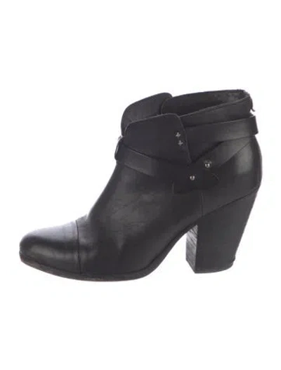 Pre-owned Rag & Bone Leather Boots In Black/blue