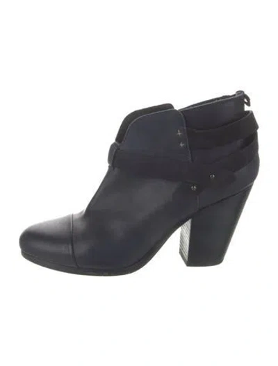 Pre-owned Rag & Bone Leather Boots In Blue