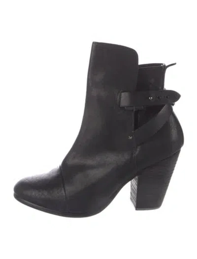 Pre-owned Rag & Bone Leather Boots In Blue