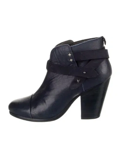 Pre-owned Rag & Bone Leather Boots In Blue