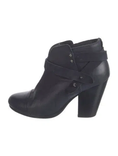 Pre-owned Rag & Bone Leather Boots In Blue