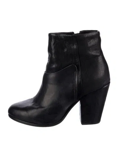 Pre-owned Rag & Bone Leather Boots In Blue