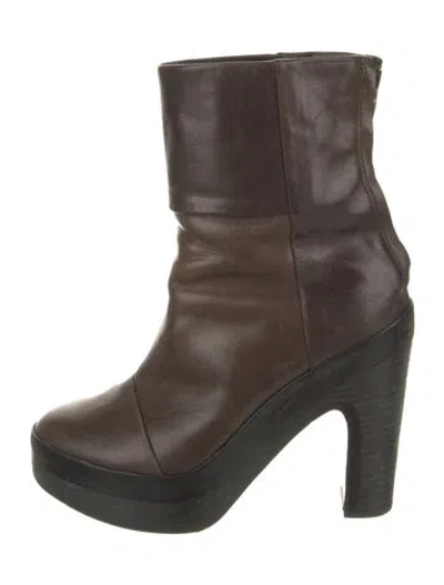 Pre-owned Rag & Bone Leather Boots In Brown