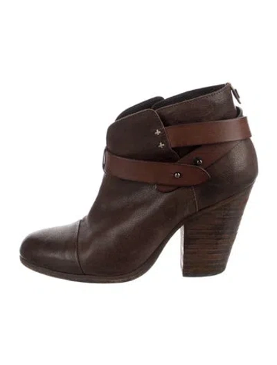 Pre-owned Rag & Bone Leather Boots In Brown