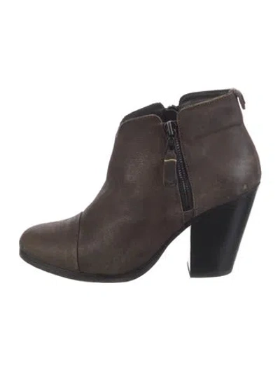 Pre-owned Rag & Bone Leather Boots In Brown