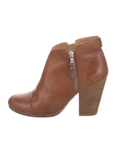 Pre-owned Rag & Bone Leather Boots In Brown