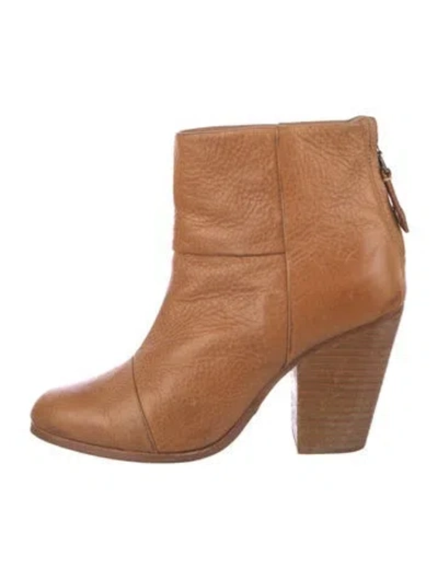 Pre-owned Rag & Bone Leather Boots In Brown
