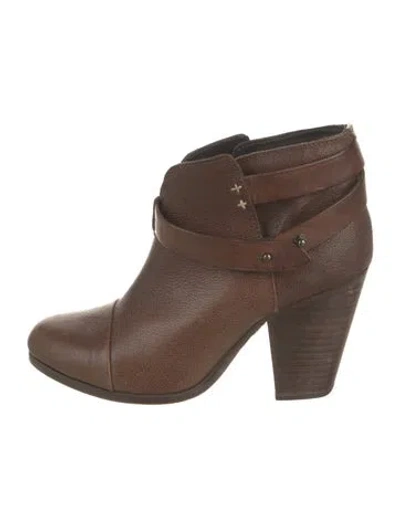 Pre-owned Rag & Bone Leather Boots In Brown