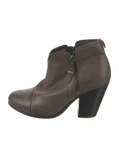 Pre-owned Rag & Bone Leather Boots In Brown