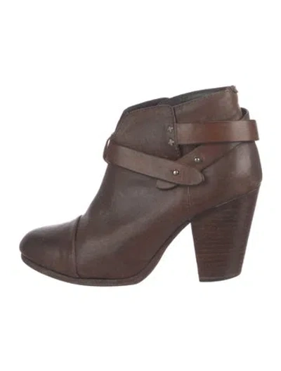 Pre-owned Rag & Bone Leather Boots In Brown