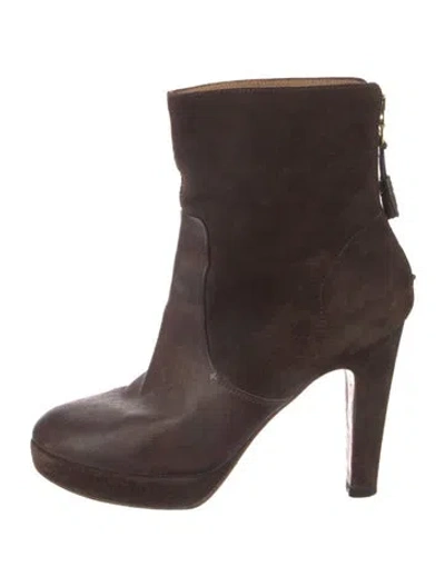 Pre-owned Rag & Bone Leather Boots In Brown