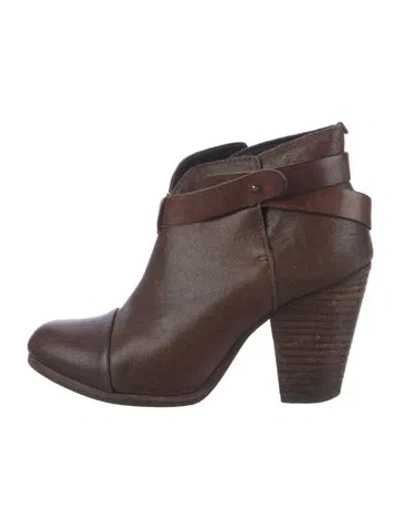 Pre-owned Rag & Bone Leather Boots In Brown