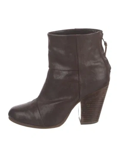 Pre-owned Rag & Bone Leather Boots In Brown
