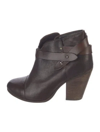 Pre-owned Rag & Bone Leather Boots In Brown