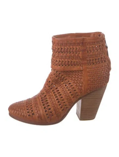 Pre-owned Rag & Bone Leather Boots In Brown