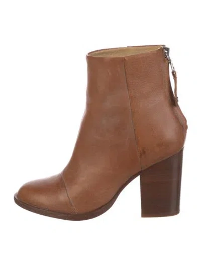 Pre-owned Rag & Bone Leather Boots In Brown