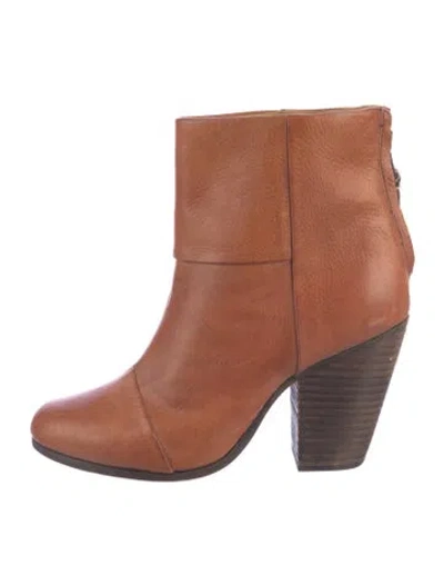 Pre-owned Rag & Bone Leather Boots In Brown
