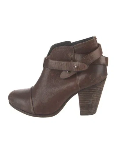Pre-owned Rag & Bone Leather Boots In Brown