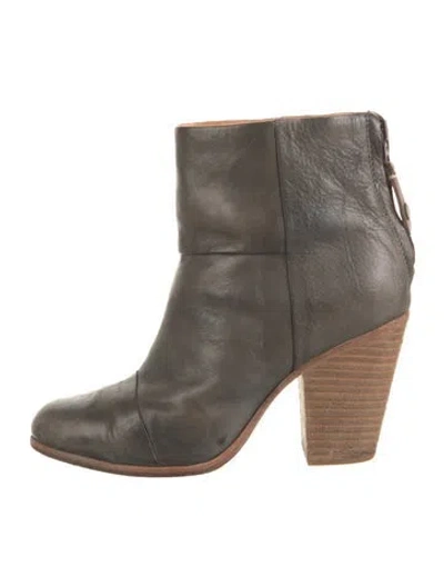 Pre-owned Rag & Bone Leather Boots In Brown
