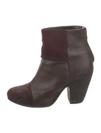Pre-owned Rag & Bone Leather Boots In Brown