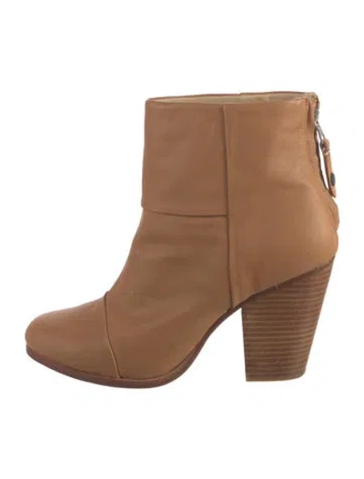 Pre-owned Rag & Bone Leather Boots In Brown