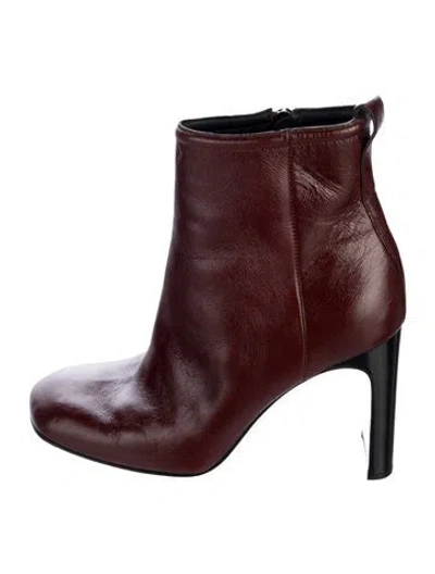 Pre-owned Rag & Bone Leather Boots In Burgundy