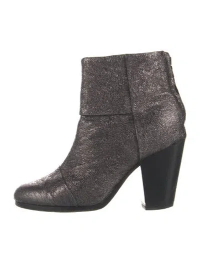 Pre-owned Rag & Bone Leather Boots In Gray