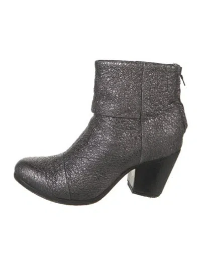Pre-owned Rag & Bone Leather Boots In Gray