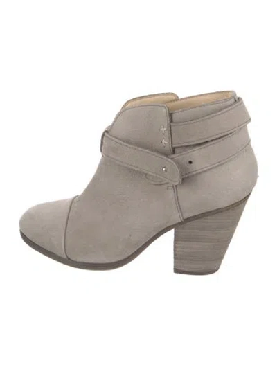 Pre-owned Rag & Bone Leather Boots In Gray