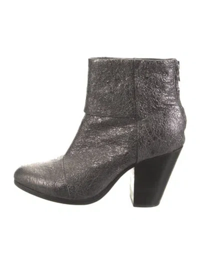 Pre-owned Rag & Bone Leather Boots In Gray