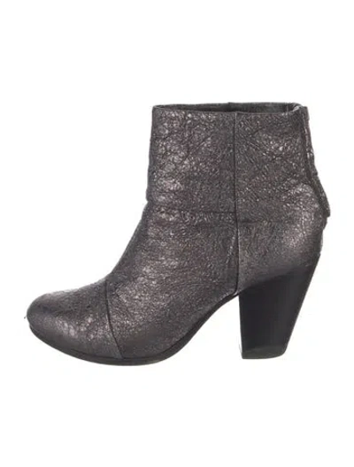 Pre-owned Rag & Bone Leather Boots In Gray