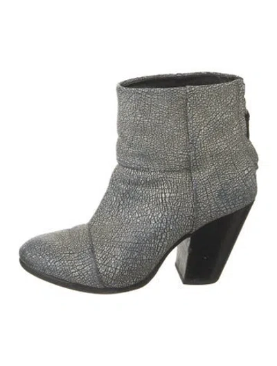 Pre-owned Rag & Bone Leather Boots In Green