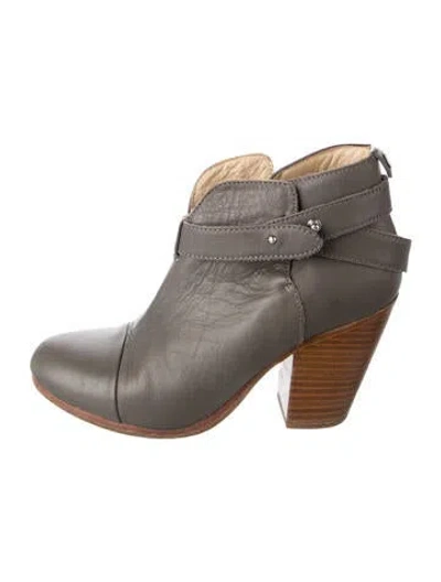 Pre-owned Rag & Bone Leather Boots In Grey