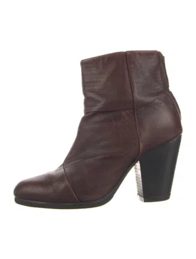 Pre-owned Rag & Bone Leather Boots In Multi