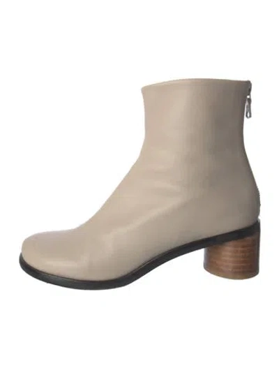 Pre-owned Rag & Bone Leather Boots In Neutral