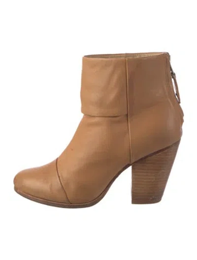 Pre-owned Rag & Bone Leather Boots In Neutral
