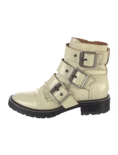 Pre-owned Rag & Bone Leather Boots In Neutral
