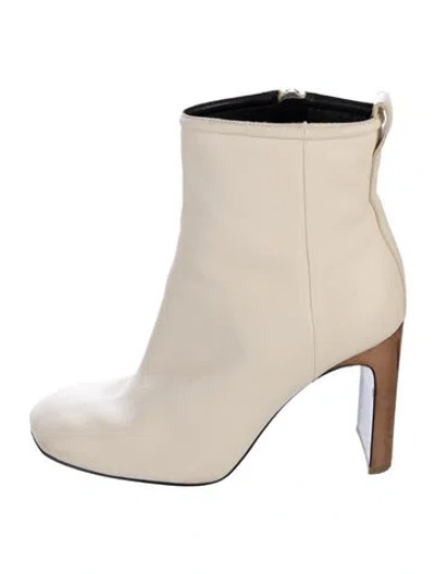 Pre-owned Rag & Bone Leather Boots In Neutral