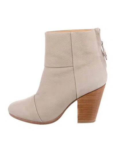 Pre-owned Rag & Bone Leather Boots In Neutral