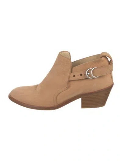 Pre-owned Rag & Bone Leather Boots In Neutral