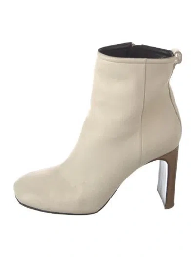 Pre-owned Rag & Bone Leather Boots In Neutrals