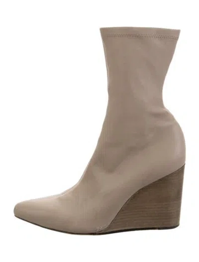Pre-owned Rag & Bone Leather Boots In Neutrals