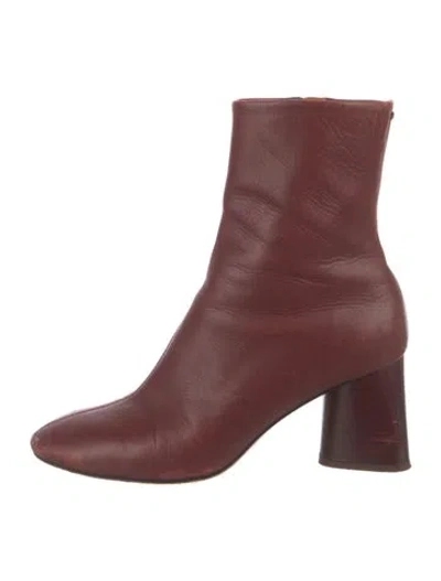 Pre-owned Rag & Bone Leather Boots In Red