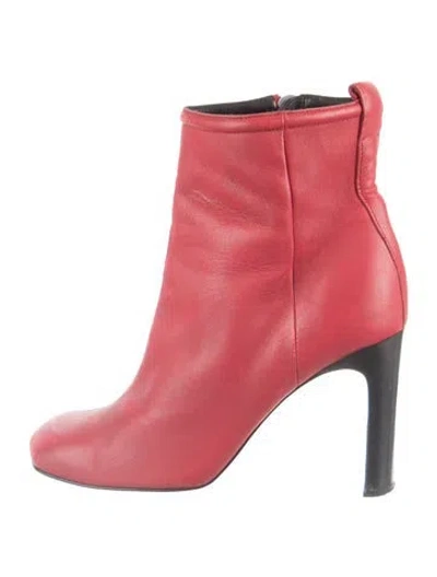 Pre-owned Rag & Bone Leather Boots In Red