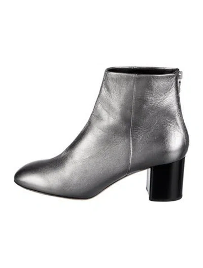 Pre-owned Rag & Bone Leather Boots In Silver