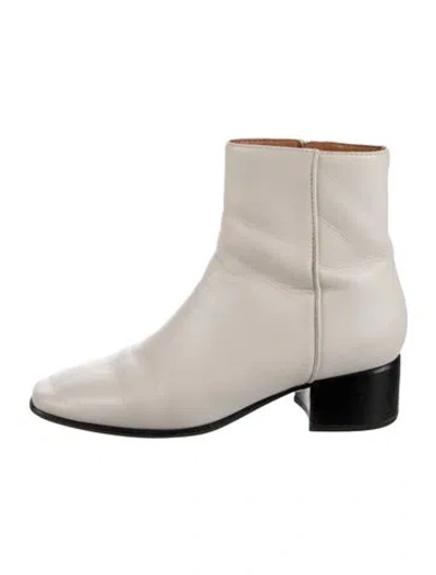 Pre-owned Rag & Bone Leather Boots In White