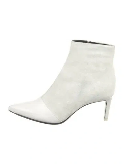 Pre-owned Rag & Bone Leather Boots In White